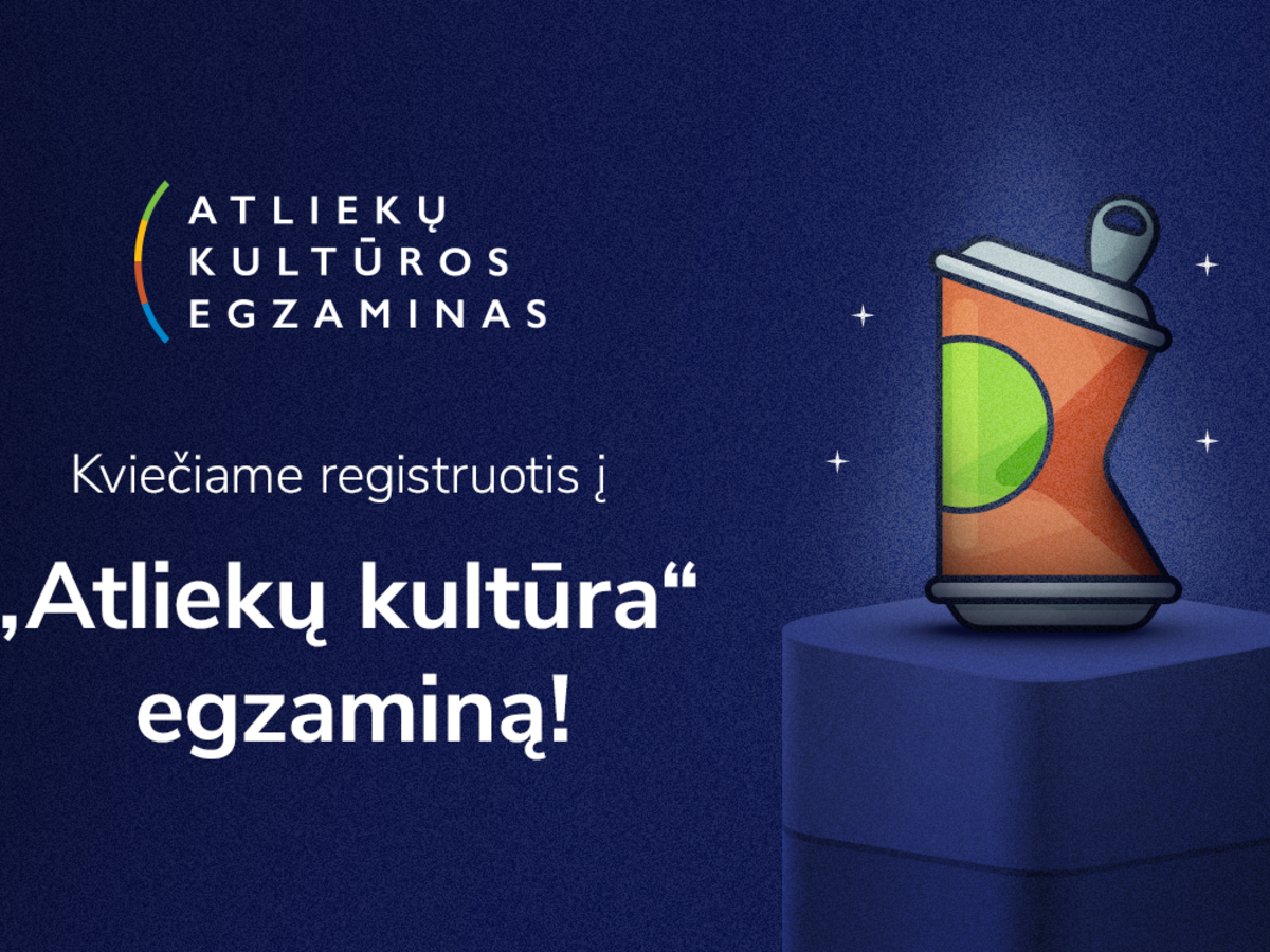 Balandžio 25 dieną įvyks tradicinis „Atliekų kultūros“ egzaminas