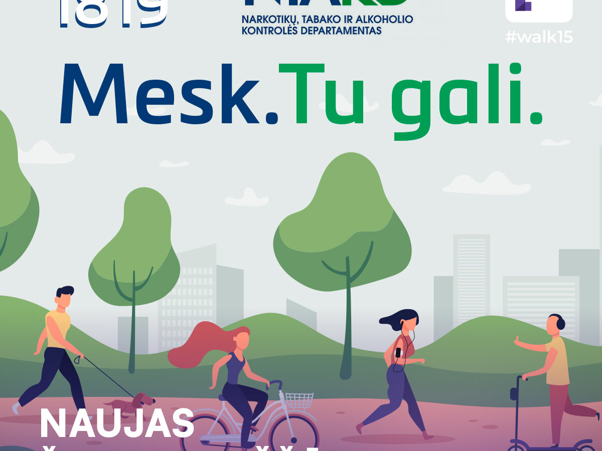 Naujas žingsnių iššūkis, skirtas artėjančiai Dienai be tabako paminėti