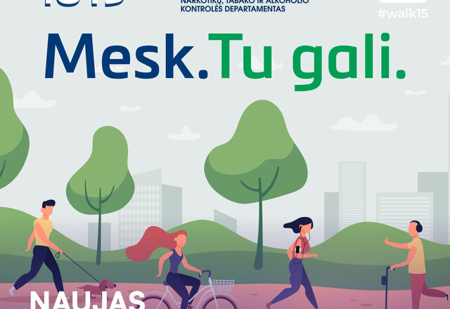 Naujas žingsnių iššūkis, skirtas artėjančiai Dienai be tabako paminėti
