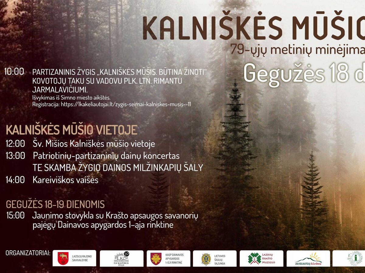 Kviečiame paminėti Kalniškės mūšio metines