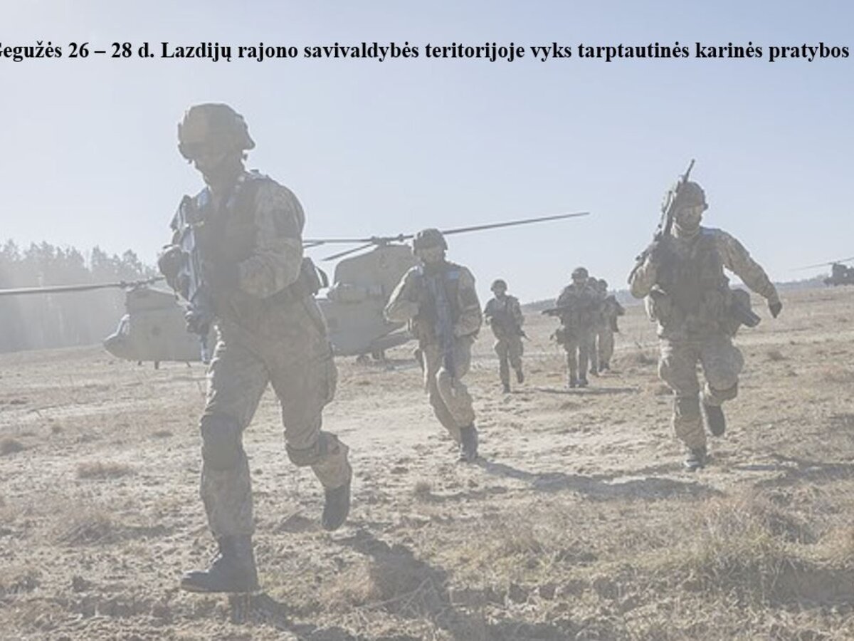Vyks tarptautinės karinės pratybos