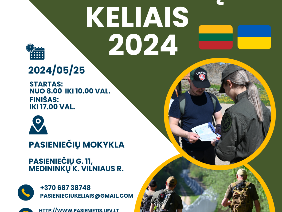 Aktyvaus laisvalaikio mėgėjai kviečiami dalyvauti žygyje „Pasieniečių keliais 2024“