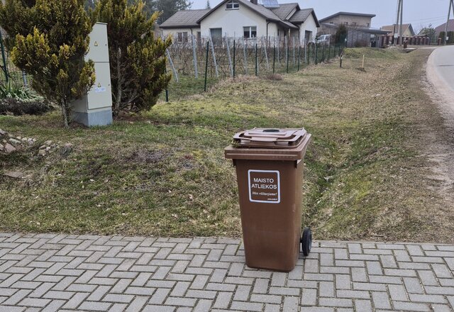 Konteinerį laikykite kieme, o ne prie kelio: neteks mokėti daugiau