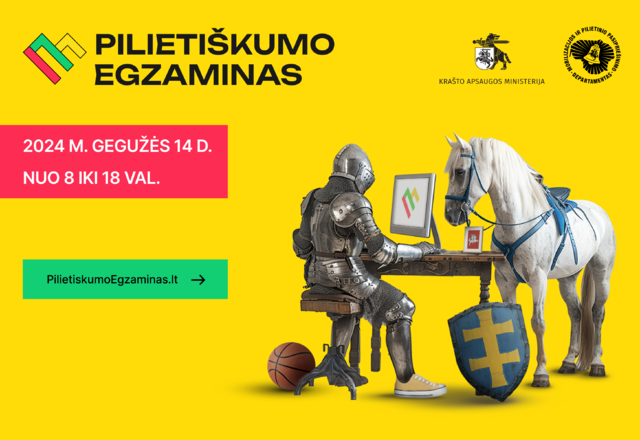 Kviečiame dalyvauti pirmajame Pilietiškumo egzamine!