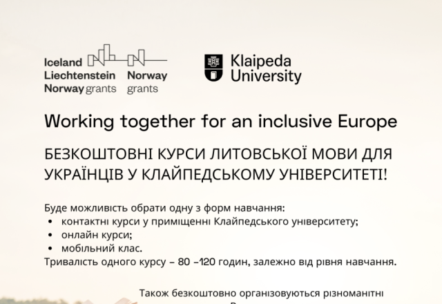 Nauji lietuvių kalbos kursai Ukrainos karo pabėgėliams