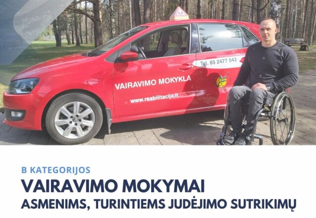 Startuoja nemokami vairavimo mokymai asmenims, turintiems judėjimo sutrikimų!
