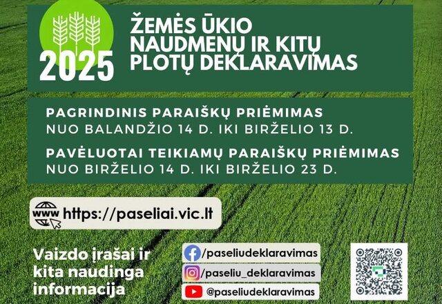 Jau žinomos pasėlių deklaravimo datos!
