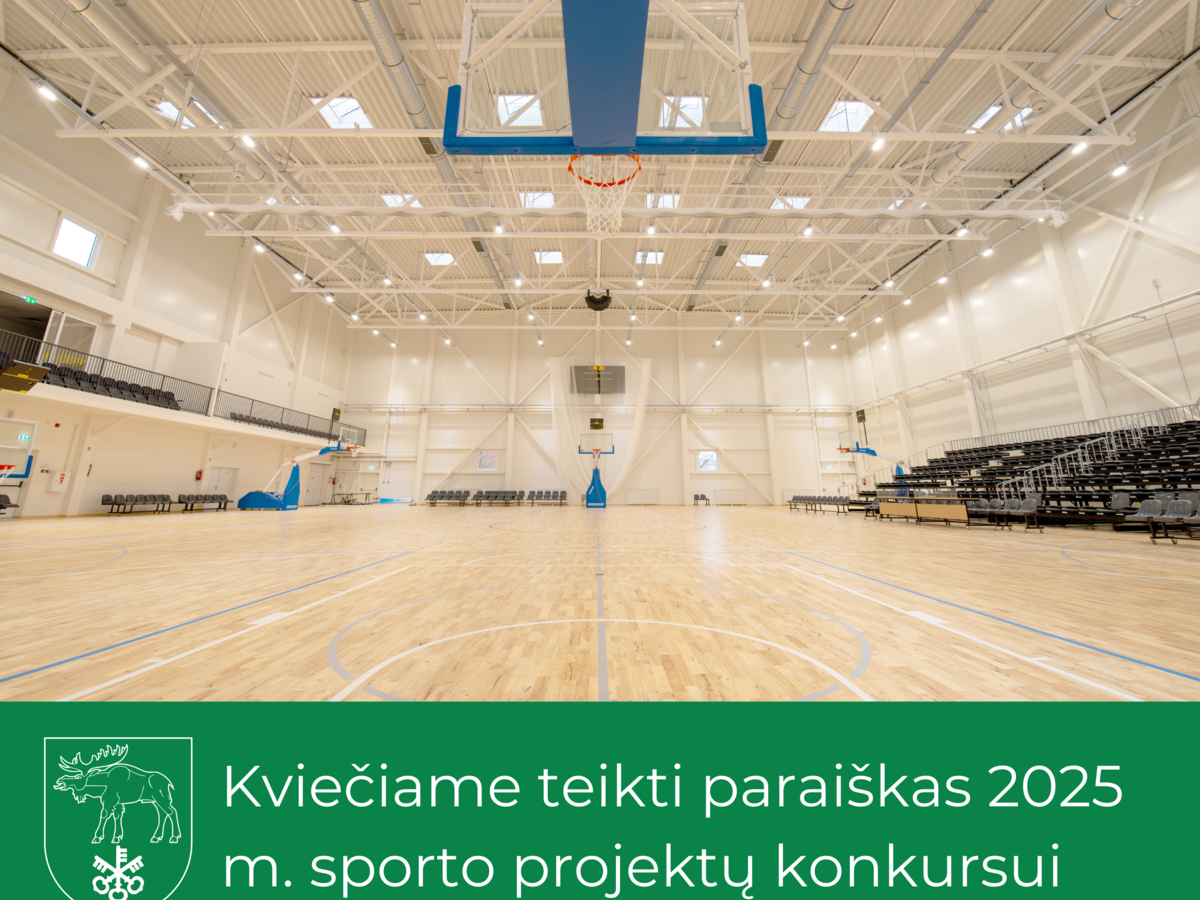 Kviečiame teikti paraiškas 2025 m. sporto projektų konkursui