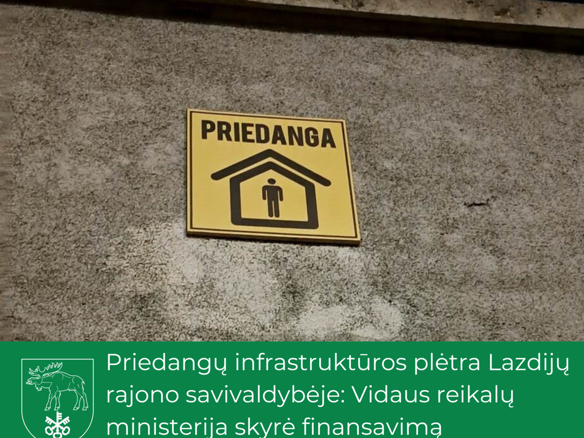 Priedangų infrastruktūros plėtra Lazdijų rajono savivaldybėje: Vidaus reikalų ministerija skyrė...