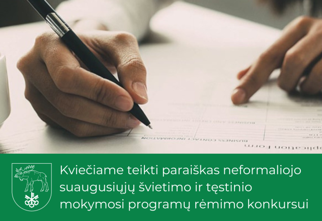 Kviečiame teikti paraiškas Lazdijų rajono savivaldybės neformaliojo suaugusiųjų švietimo ir...
