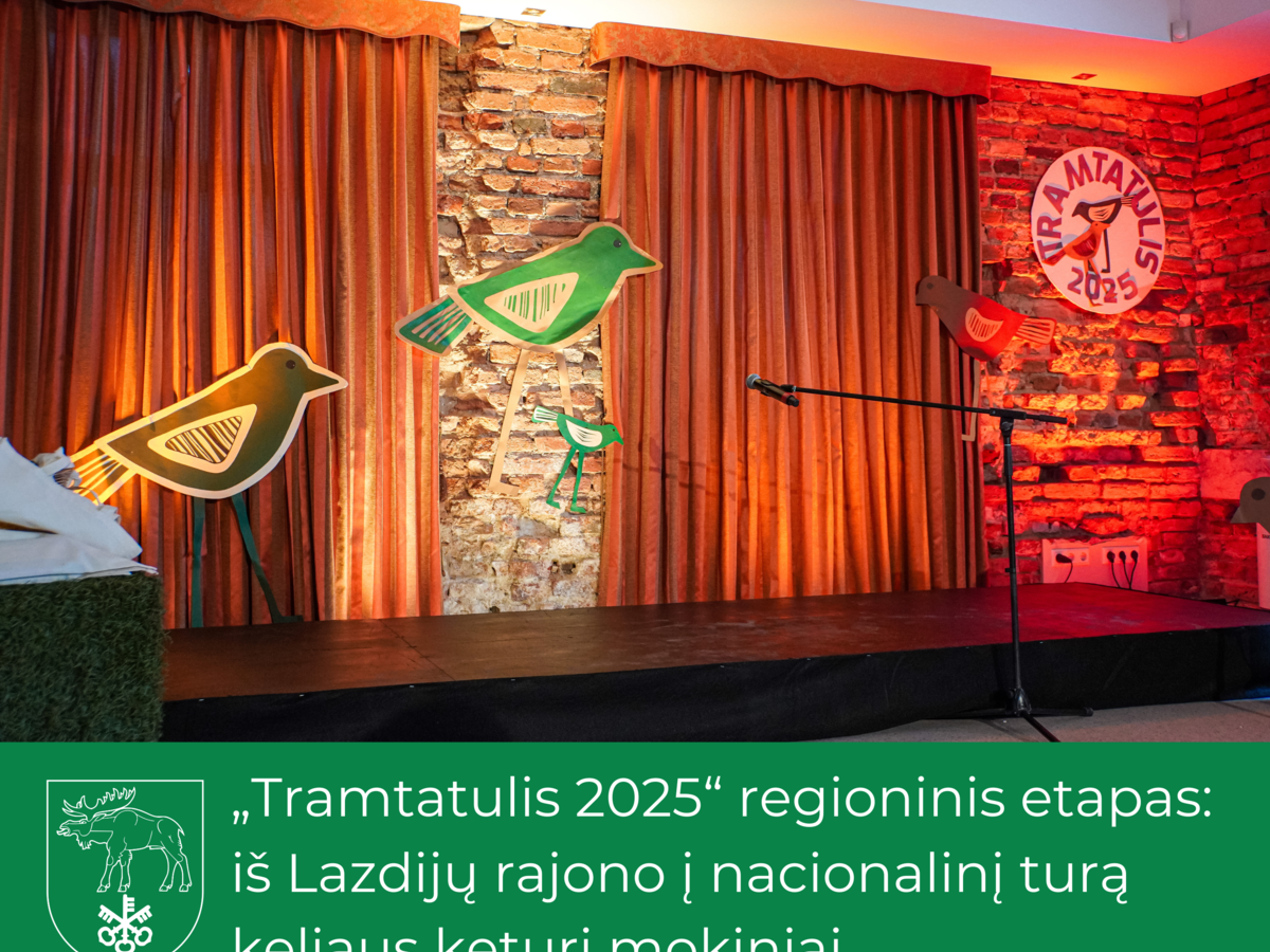 „Tramtatulis 2025“ regioninis etapas: iš Lazdijų rajono į nacionalinį turą keliaus keturi mokiniai
