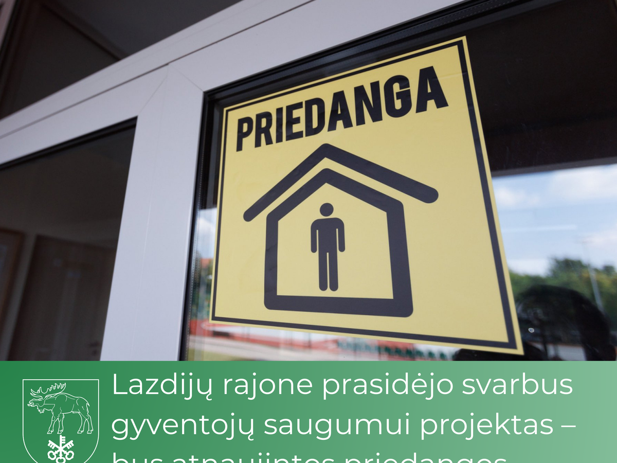 Lazdijų rajone prasidėjo svarbus gyventojų saugumui projektas – bus atnaujintos priedangos