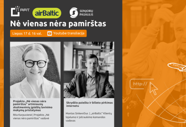 Projektas „Nė vienas nėra pamirštas“ ir vėl Jus kviečia į nuotolinę paskaitą!