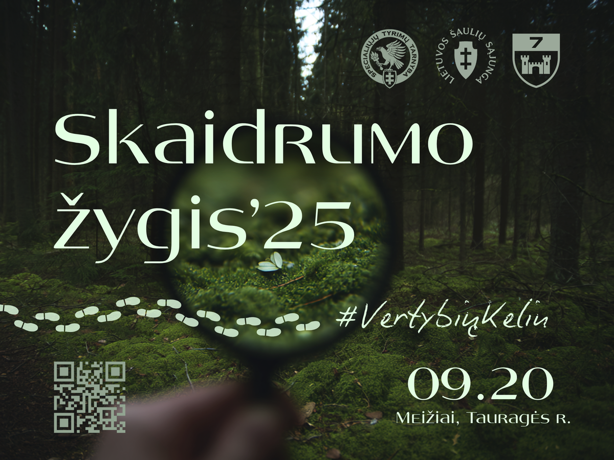 Kviečiame dalyvauti tradiciniu tampančiame renginyje „Skaidrumo žygis‘25“