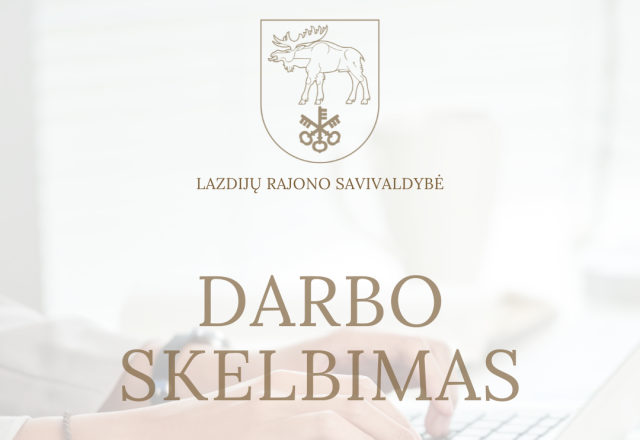 Skelbiama atranka į VšĮ Lazdijų švietimo centro karjeros specialisto pareigas