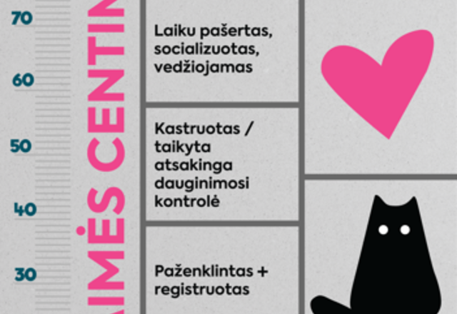 „100 laimės centimetrų“: kaip išmatuoti augintinio laimę?