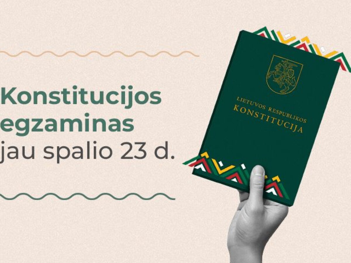 Konstitucijos žinių išbandymas sugrįžta spalio 23 dieną!