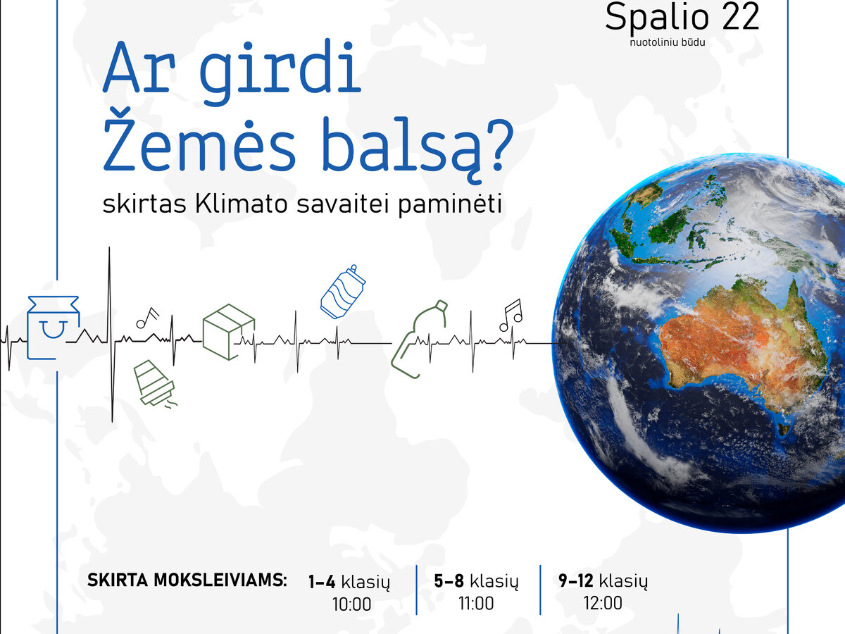 Kviečiame mokyklų bendruomenes dalyvauti renginyje "Ar girdi žemės balsą"
