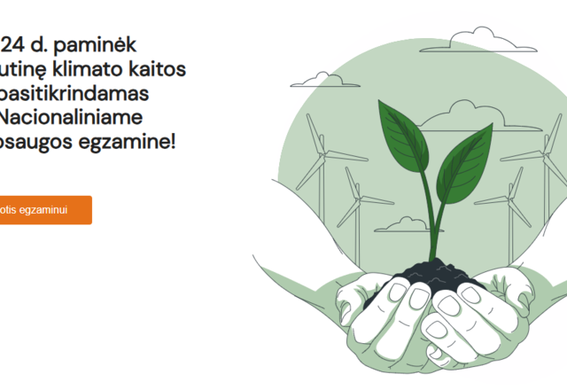 Kviečiame dalyvauti Nacionaliniame aplinkosaugos egzamine