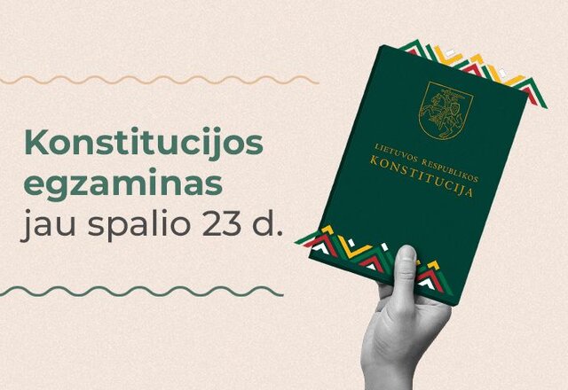 Konstitucijos žinių išbandymas sugrįžta spalio 23 dieną!