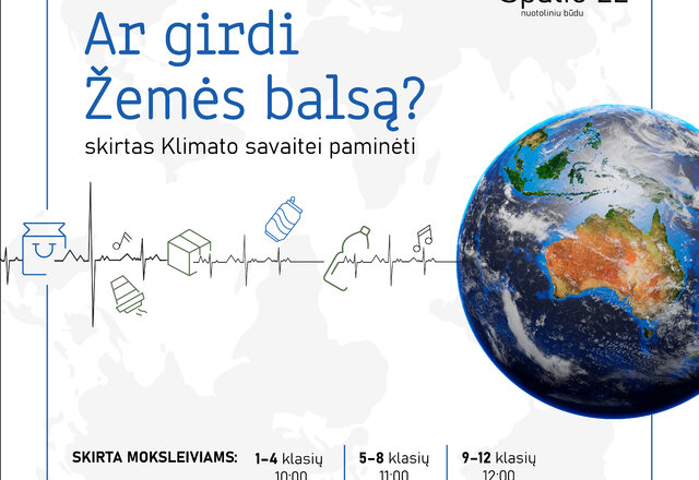 Kviečiame mokyklų bendruomenes dalyvauti renginyje "Ar girdi žemės balsą"