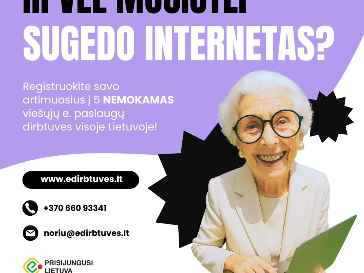 „Ir vėl močiutei sugedo internetas?“ – socialinė akcija moksleivių balsu