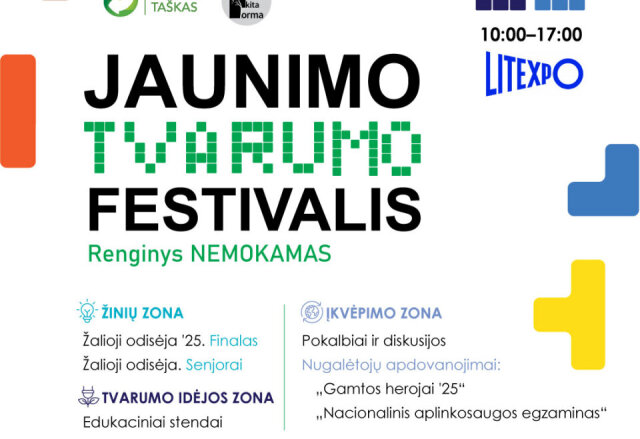 „Jaunimo tvarumo festivalis“ kviečia visos Lietuvos jaunimą!
