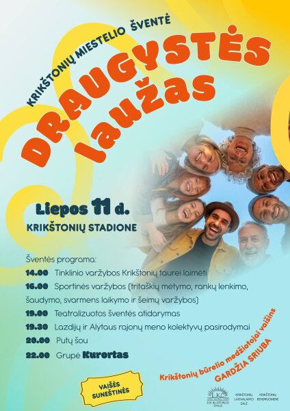Krikštonių miestelio šventė „Draugystės laužas“