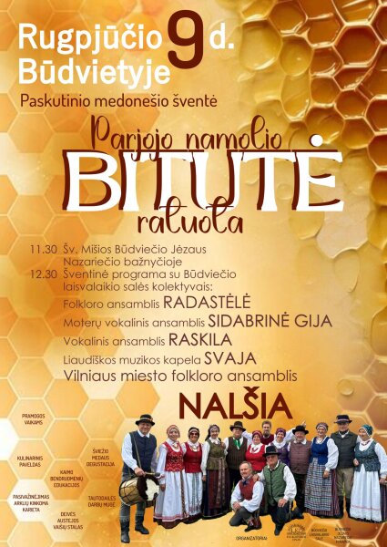 Paskutinio medonešio šventė „Parjojo namolio bitutė ratuota“
