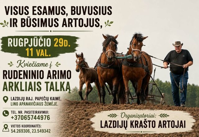Kviečiame į rudeninę talką!