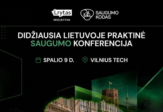 Kviečiame dalyvauti Lrytas organizuojamoje praktinėje saugumo konferencijoje „Saugumo kodas“