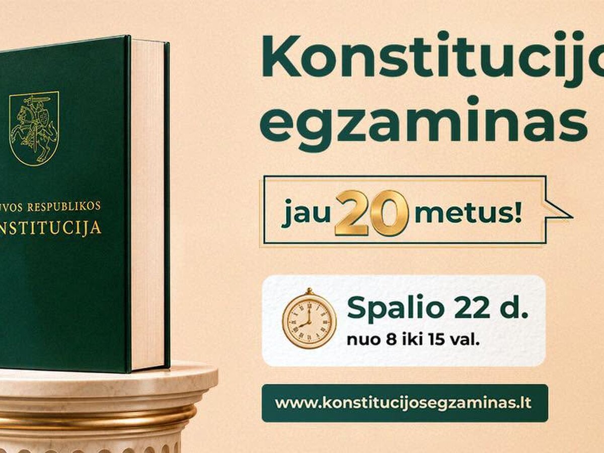 Konstitucijos žinių išbandymas sugrįžta spalio 22 dieną!