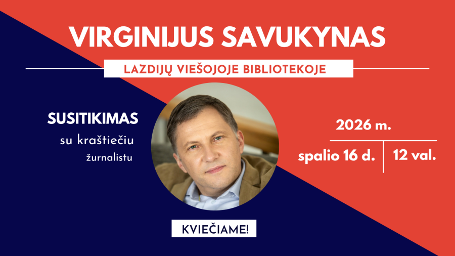 Susitikimas su kraštiečiu, žurnalistu Virginijumi Savukynu