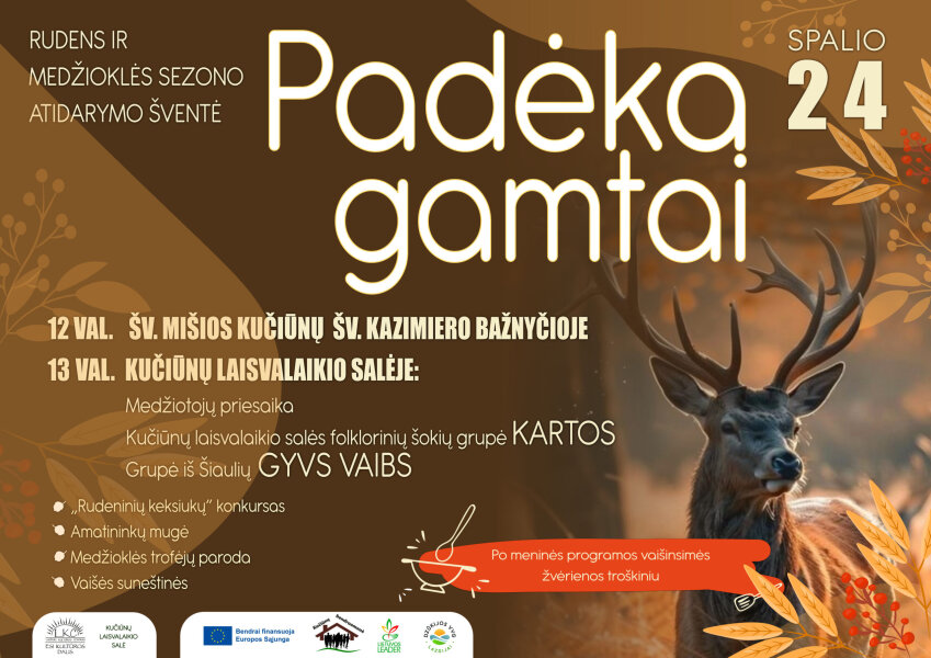 Rudens ir Medžioklės sezono atidarymo šventė „Padėka Gamtai“